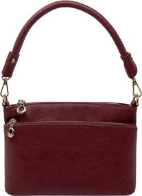 img 3 attached to 👜 Solene Stylish Crossbody Handbag with Multiple Pockets - Women's Handbags & Wallets