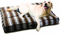 🐶 one for pets portable dog bed – cotton canvas classic pillow bed for indoor/outdoor use logo