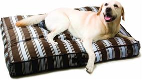 img 1 attached to 🐶 One for Pets Portable Dog Bed – Cotton Canvas Classic Pillow Bed for Indoor/Outdoor Use