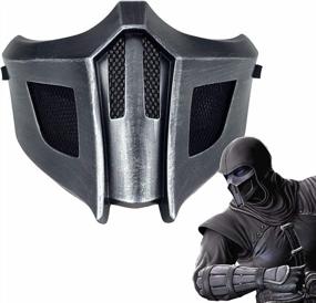 img 2 attached to Saibot Mortal Kombat 9 Resin Mask - Perfect Halloween Costume Accessory!
