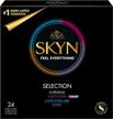 experience enhanced pleasure with skyn's new variety non-latex condoms - 24 count pack logo