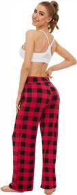 img 3 attached to Stretchy Women'S Tie Dye Palazzo Lounge Pants With Drawstring, Wide Legs & All-Season Comfort For Casual Wear And Pajamas - From CCKO