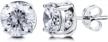 sparkle on your special day with berricle 2 carat solitaire cz earrings in sterling silver logo