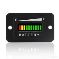 48v battery fuel gauge indicator for golf carts, yamaha, ezgo, fork lifts, club car - led battery indicator meter gauge logo