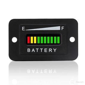 img 4 attached to 48V Battery Fuel Gauge Indicator for Golf Carts, Yamaha, EZGO, Fork Lifts, Club Car - LED Battery Indicator Meter Gauge