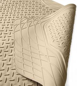 img 3 attached to Heavy Duty Rubber Cargo Liner Floor Mat For All Seasons - COPAP Weathershield Trim-To-Fit With Beige Finish