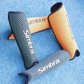 img 1 attached to Simbra Navy Blue Field Hockey Shin Guard For Girls, Boys, And Youth: Extra Protection And Lightweight Design In Small And Medium Sizes