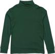 leveret cotton turtleneck uniform green boys' clothing via tops, tees & shirts logo