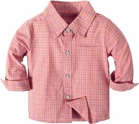 img 2 attached to Stylish Nwada Toddler Outfits: Plaid Shirt, Bowtie & Suspender Pants For Boys' Weddings & Special Occasions