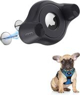 🐾 adjustable airtag holder for dog collars and harnesses - stouchi protective airtag case with fixing buckle for iphone, airtag pet, dog and cat airtag mount logo