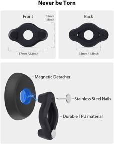 img 2 attached to 🐾 Adjustable AirTag Holder for Dog Collars and Harnesses - Stouchi Protective AirTag Case with Fixing Buckle for iPhone, AirTag Pet, Dog and Cat AirTag Mount