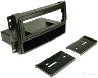 scosche gm1594b dash kit: perfect fit for select 2004-2012 gm vehicles with din w/molded pocket - black logo