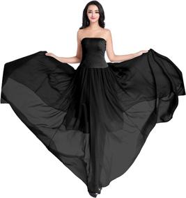 img 2 attached to 👗 Stylish & Comfy V28 Women's Elastic Chiffon Skirts – Elegant Length & Trendy Women's Clothing