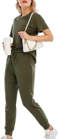 img 4 attached to Stylish And Comfortable Women'S 2 Piece Jogger Set With Pockets For Lounge And Fitness