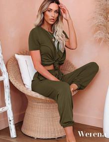 img 1 attached to Stylish And Comfortable Women'S 2 Piece Jogger Set With Pockets For Lounge And Fitness