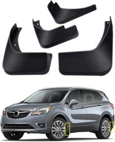 img 1 attached to 🚗 Enhance Protection for Buick Envision 2016-2020: Mud Flaps Kit by TOPGRIL - Front and Rear 4-PC Set