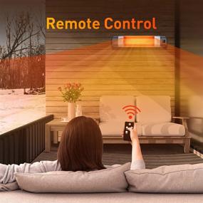img 1 attached to Waterproof Wall Mounted Electric Heater With Remote And Timer - 1500W Fast Heating For Indoor And Outdoor Use, Overheat Protection And Super Quiet Operation - Ideal Garage Heater And Patio Heater