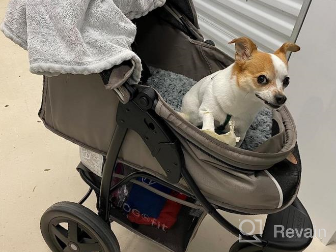 img 1 attached to Hauck Tog Fit Pet Roadster - Perfect For Traveling With Your Furry Friend! review by Adrian Woodside
