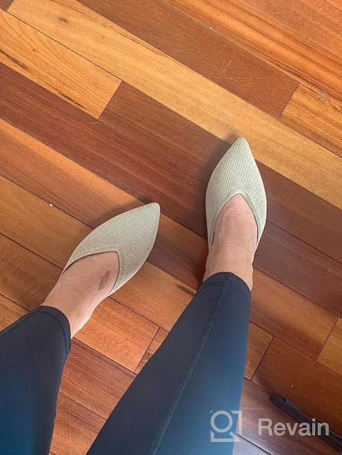 img 1 attached to Women'S Closed Pointed Toe Flat Mules Loafers, Slip-On Home Knitted Comfy Spring Slide Shoes By Slocyclub review by Kenneth Barnes