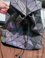 картинка 1 прикреплена к отзыву Women'S Color Changing Geometric Purse Backpack, HotOne Luminous Fashion Handbag Crossbody Bag With Wallet от Autumn Park
