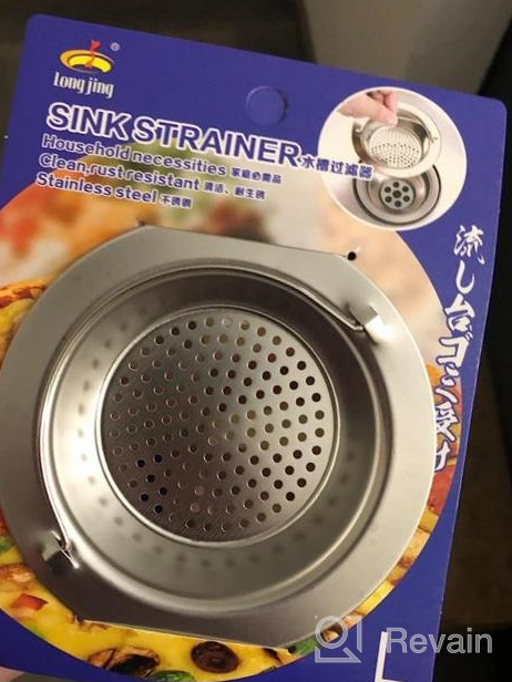 img 1 attached to Premium Stainless Steel Kitchen Sink Strainer Basket 4.33" - Garbage Disposal Stopper Mesh With Handle (4 Pack Upgrade) review by William Nunes