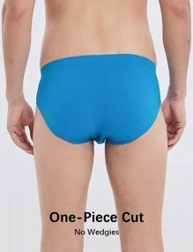 img 1 attached to 🩲 Molasus Men's Breathable Cotton Briefs Underwear with No Fly and Covered Waistband - Available in Sizes S-3XL