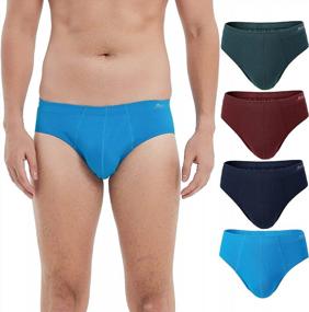 img 4 attached to 🩲 Molasus Men's Breathable Cotton Briefs Underwear with No Fly and Covered Waistband - Available in Sizes S-3XL
