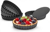 get creative with beasea's 4-inch mini quiche pan set: non-stick, removable bottoms and perfect for baking mini pies, quiches, and cheesecakes logo