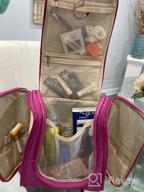 img 1 attached to Extra Large Hanging Travel Toiletry Bag For Women And Men, Makeup Organizer Kit For Accessories, Cosmetics & Essentials - Boacay Bathroom & Shower Bag review by Melissa Parker