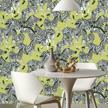 transform your space with waverly herd together peel and stick wallpaper – green and white (18 in x 18.86 ft) – hassle-free application and removal logo