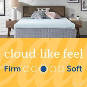 img 3 attached to 🛏️ Sealy TrueForm 3" Memory Foam Mattress Topper, Full - Transform your Full Bed with Ultimate Comfort