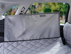 img 3 attached to 🚗 Waterproof Cargo Liner for Cars and SUVs with Non-Slip Backing, Side Wall Protectors, Extra Bumper Flap Protector - Universal Fit, Large Size