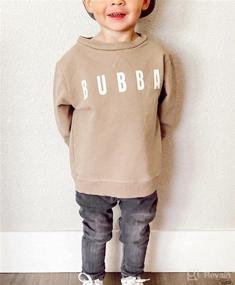 img 1 attached to Toddler Clothes Sweatshirt Sweater BUBBA Khaki Apparel & Accessories Baby Girls : Clothing