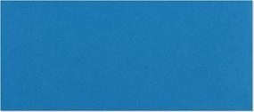 img 3 attached to 50 Pack 4 1/8 X 9 1/2 Inch Bright Blue Colored Envelopes - 24Lb Paper For Offices, Holiday, Invoices & Mailings - EnDoc #10 Letter Size