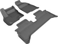 🚗 custom fit car floor liners by 3d maxpider - l1ch08701501 all-weather floor mats for chevrolet bolt ev 2017-2020, kagu series (1st & 2nd row, gray) logo
