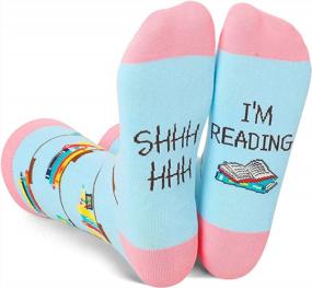 img 4 attached to Подарки для девочек-подростков: забавные женские носки Zmart с читаемыми надписями
