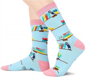 img 3 attached to Gifts For Teen Girls: Zmart Funny Women'S Socks With Readable Messages