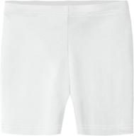 city threads girls' 100% cotton bike shorts - ideal for sports, school uniform, or under skirts - made in usa логотип