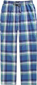 img 3 attached to Cozy And Stylish: TINFL Cotton Lounge Pants For Men With Soft Plaid Check Design And Pockets