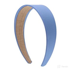 img 3 attached to Girls Inch Satin Headband Blue