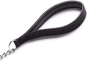 img 2 attached to 🐶 Petiry 6ft Chain Leash: Chew Proof Metal Dog Leash for Large Heavy Duty Dogs - Black