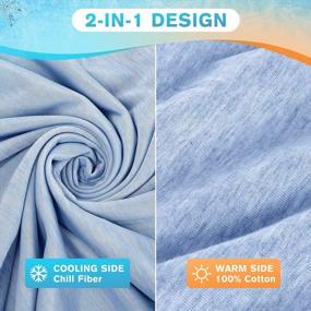 img 2 attached to Cooling Throw Blanket Double Sided Cooling Fabric Hot Sleepers 59" X 76" SOLEDI
