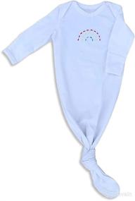 img 4 attached to 👶 Lucky Love Baby Gown Newborn – Knotted Sleeper for Baby Girl and Boy, Perfect for SEO