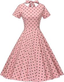 img 4 attached to GownTown Womens Vintage Rockabillty Stretchy Women's Clothing ~ Dresses