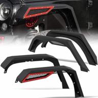 upgrade your jeep's style & protection with oedro front & rear fender flares - 2007-2018 jk & jku compatible logo