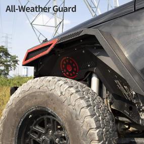 img 3 attached to Upgrade Your Jeep'S Style & Protection With OEdRo Front & Rear Fender Flares - 2007-2018 JK & JKU Compatible
