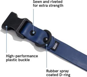 img 2 attached to Keep Your Pup Dry & Fresh With The BarkBox Waterproof & Odor-Proof Collar - Large Size In Navy