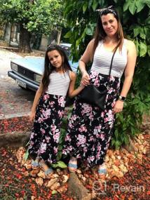 img 6 attached to 👗 Geckatte Mommy and Me Dresses: Casual Floral Family Matching Maxi Dresses for Summer Outfits