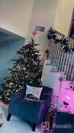 картинка 1 прикреплена к отзыву Набор из 4 деревенских рождественских декоративных наволочек 18X18 дюймов, деревенский льняной диван, кушетка, праздничное украшение, наволочки. от Steven Thelin
