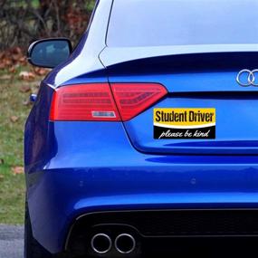 img 3 attached to 🚗 Student Driver Sticker - Safe and Non-Embarrassing Vinyl Decal for New Drivers (3.75 x 7.5 Inch)